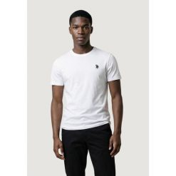 Koszulka crop top Mężczyzna U.S. POLO ASSN. MICK-BASIC. Białe koszulki polo męskie U.S. Polo Assn., m, bez wzorów, z bawełny, bez ramiączek. W wyprzedaży za 159.40 zł.