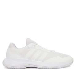Buty do tenisa adidas. Białe buty sportowe męskie Adidas, bez zapięcia, tenisowe. Za 244.99 zł.