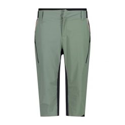 Shorty damski z wkładką CMP. Zielone szorty damskie CMP, bez wzorów. Za 389.00 zł.