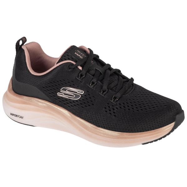 Baskets Femme VAPOR FOAM - MIDNIGHT GLI Skechers BKRG 150025 Noir SKECHERS. Czarne obuwie sportowe damskie Skechers, bez wzorów, z materiału, trekkingowe, Skechers Sport. Za 299.99 zł.