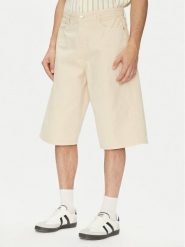 Jack & Jones Szorty jeansowe Owen 12277167 Beżowy Baggy Fit. Brązowe szorty męskie Jack & Jones, m, bez wzorów, z bawełny. Za 89.99 zł.