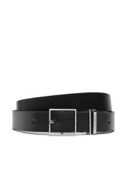 Calvin Klein Pasek Branded Loop Square Belt 2.5 K60K612866 Czarny. Czarne paski damskie Calvin Klein, bez wzorów, ze skóry. Za 116.99 zł.