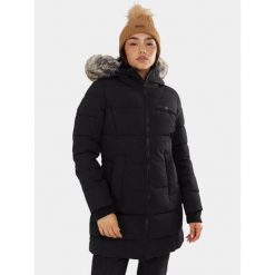 Płaszcz Zimowy Damski Fundango Melody. Czarne kurtki damskie Fundango, na zimę, bez wzorów, z puchu, bez kaptura. Za 599.90 zł.