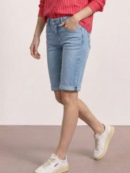 Street One Dżinsowe bermudy Kobiety niebieski, 27. Niebieskie szorty damskie Street One, bez wzorów, z materiału, street. Za 249.95 zł.