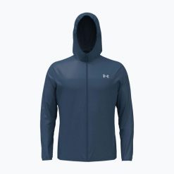 Kurtka do biegania męska Under Armour Velociti Pro Storm. Niebieskie kurtki męskie Under Armour, m, bez wzorów, sportowe, bez kaptura. Za 459.99 zł.