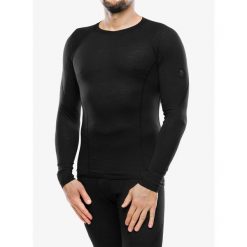 Bluza termoaktywna męska Sensor Merino Air Tee LS. Czarne bluzy męskie Sensor, na zimę, m, bez wzorów, bez kaptura. Za 312.99 zł.