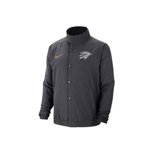 Kurtka uniwersalna męska Nike Nba Oklahoma City Thunder. Czarne kurtki sportowe męskie Nike, m, bez wzorów, z syntetyku, do biegania. Za 329.00 zł.