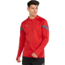 Bluza Puma Teamfinal Training 14 Zip, Mężczyźni. Czerwone bluzy męskie Puma, m, bez wzorów, z poliesteru, bez kaptura. Za 290.00 zł.