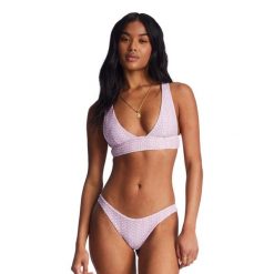 Góra od stroju kąpielowego Billabong Covered In Love Tanlines Remi. Fioletowe bikini damskie Billabong, xl, bez wzorów. Za 109.99 zł.