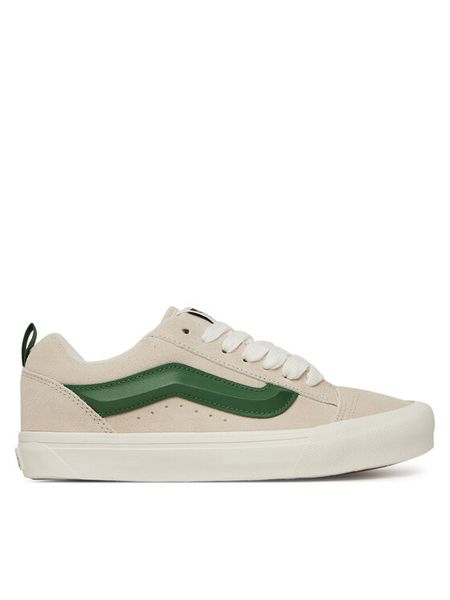 Vans Tenisówki Knu Skool VN000D6CWTM1 Beżowy. Brązowe trampki męskie Vans, bez wzorów, ze skóry, bez zapięcia. Za 229.99 zł.