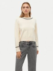 Vero Moda Sweter Saba 10318077 Écru Regular Fit. Swetry damskie Vero Moda, xl, bez wzorów, z wiskozy, bez kołnierzyka, bez ramiączek, bez kaptura. Za 119.99 zł.
