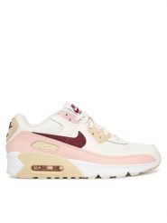 Nike Sneakersy Air Max 90 GS HF6358 006 Biały. Białe buty sportowe dziewczęce Nike, bez wzorów, ze skóry, bez zapięcia. Za 519.99 zł.