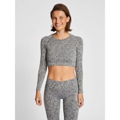 Damski bezszwowy crop top Hummel Mt Pi. Brązowe obuwie sportowe damskie Hummel, bez wzorów, na fitness i siłownię. W wyprzedaży za 106.90 zł.