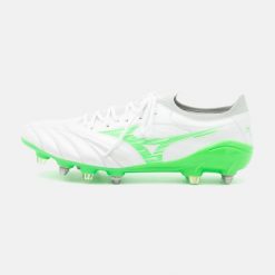 Buty piłkarskie męskie Mizuno Morelia Neo Iv Beta Elite Mix Sg. Białe buty sportowe męskie Mizuno, z materiału, bez zapięcia, do piłki nożnej. W wyprzedaży za 815.30 zł.