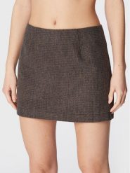 Herskind Spódnica mini Debby 4648911 Brązowy Regular Fit. Brązowe spódnice damskie Herskind, bez wzorów, z syntetyku, mini. Za 479.99 zł.