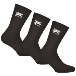 Czarne skarpetki unisex Fila 3-pak rozmiar 35-38. Czarne skarpety damskie Fila, bez wzorów. Za 131.99 zł.