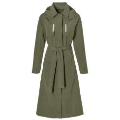 Damska kurtka wodoodporna Basil MosseTrench-Coat. Zielone kurtki sportowe damskie BASIL, bez wzorów, bez kaptura, rowerowe. Za 657.00 zł.