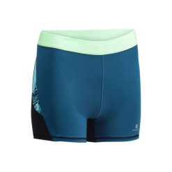 Spodenki fitness kardio 500. Szorty sportowe damskie DOMYOS, z materiału. W wyprzedaży za 24.99 zł.