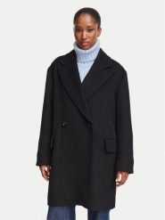 BOSS Płaszcz wełniany C_Calesarina 50568506 Czarny Regular Fit. Czarne płaszcze damskie Boss, na zimę, bez wzorów, z syntetyku, bez kaptura. Za 1,349.00 zł.