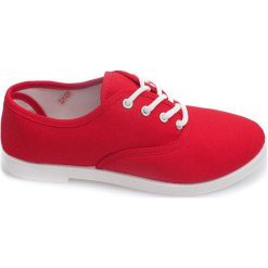 Czerwone Trampki Półbuty C91 Czerwony. Czerwone półbuty damskie ButyModne, bez wzorów, klasyczne, bez zapięcia. Za 59.00 zł.