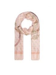 Guess Szal AW5532 VIS03 Różowy. Czerwone czapki i kapelusze damskie Guess, z aplikacjami, z wiskozy. Za 154.99 zł.
