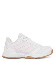 Adidas Buty halowe Ligra 8 Indoor Shoes KK2040 Biały. Białe obuwie sportowe damskie Adidas, bez wzorów, z materiału. Za 299.99 zł.