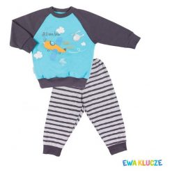 Ewa Klucze Chłopięca Piżama Little Moon 80 Samolot. Szare bielizna dla chłopców Ewa Klucze, z nadrukiem. Za 55.00 zł.