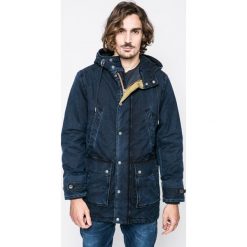 Pepe Jeans - Kurtka Madeira. Niebieskie kurtki męskie Pepe Jeans, m, bez wzorów, z bawełny, długie, z kapturem. W wyprzedaży za 449.90 zł.