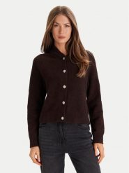 Morgan Sweter 252-MPACK Brązowy Regular Fit. Brązowe swetry damskie Morgan, m, bez wzorów, z syntetyku, bez kołnierzyka, bez ramiączek, bez kaptura. Za 269.99 zł.