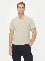 Napapijri Polo Ealis NP0A4H8B Beżowy Regular Fit. Brązowe koszulki polo męskie Napapijri, m, bez wzorów, z bawełny, bez ramiączek. Za 189.99 zł.