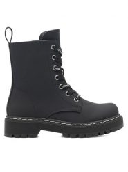 DeeZee Botki CS5587-16 Czarny. Czarne botki dziewczęce DeeZee, z syntetyku, bez zapięcia. Za 149.99 zł.
