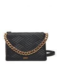 DKNY Torebka R44EKI05 Czarny. Czarne listonoszki damskie DKNY, bez wzorów, ze skóry, bez dodatków. Za 699.99 zł.