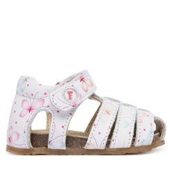 Sandały Falcotto. Białe sandały dziewczęce Falcotto, bez zapięcia. Za 349.99 zł.
