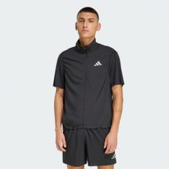 Kurtka bez rękawów adidas Essentials. Czarne kurtki męskie Adidas, bez wzorów, do biegania. Za 219.00 zł.