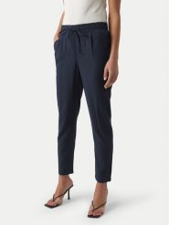 Vero Moda Spodnie materiałowe Jesmilo 10279691 Granatowy Regular Fit. Niebieskie spodnie materiałowe damskie Vero Moda, xl, bez wzorów, z materiału. Za 109.99 zł.