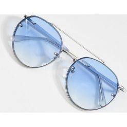 Okulary przeciwsłoneczne aviator - Niebieski. Okulary przeciwsłoneczne damskie marki Mohito. Za 49.99 zł.