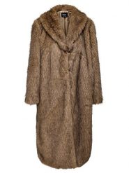 ONLY Futro Dawn 15352794 Brązowy Regular Fit. Brązowe płaszcze damskie Only, l, bez wzorów, z futra, bez kaptura. Za 479.99 zł.