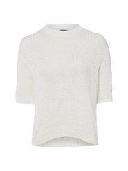 Franco Callegari koszulka z dzianiny Kobiety biały, S. Białe t-shirty damskie Franco Callegari, s, bez wzorów, z bawełny, eleganckie, bez kołnierzyka. Za 159.95 zł.