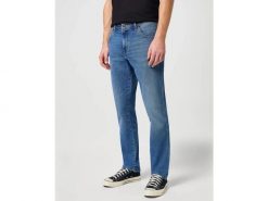 Męskie Spodnie Wrangler Texas Slim The Marverick 112330696, W31 L32. Niebieskie spodnie materiałowe męskie Wrangler, l, bez wzorów, z bawełny, casualowe. Za 239.99 zł.