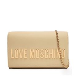 Torebka LOVE MOSCHINO. Brązowe torebki do ręki damskie Love Moschino, bez wzorów, wizytowe, bez dodatków. Za 699.99 zł.