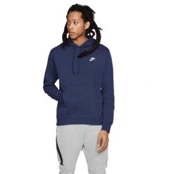 Bluza z kapturem Nike Sportswear Club Fleece, Mężczyźni. Białe bluzy męskie Nike, m, bez wzorów, z bawełny, z kapturem. Za 328.55 zł.