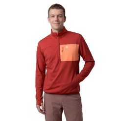 Męska turystyczna bluza polarowa Trekking Siroko Platte Red. Czerwone bluzy męskie SIROKO, m, bez wzorów, z polaru, bez kaptura. Za 212.00 zł.