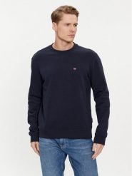 Napapijri Bluza Balis NP0A4H89 Granatowy Regular Fit. Niebieskie bluzy męskie Napapijri, l, bez wzorów, z bawełny, bez kaptura. Za 189.99 zł.