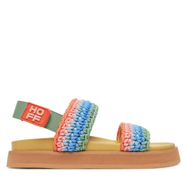 Sandały HOFF. Sandały damskie HOFF, bez wzorów, bez obcasa, na płaskiej podeszwie, bez zapięcia. Za 289.99 zł.