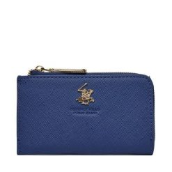 Portfel Beverly Hills Polo Club. Niebieskie portfele damskie Beverly Hills Polo Club, bez wzorów. Za 59.99 zł.