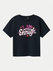 NAME IT T-Shirt Betria 13238045 Granatowy Regular Fit. Niebieskie t-shirty i topy dla dziewczynek Name it, bez wzorów, z bawełny, bez ramiączek. Za 29.99 zł.