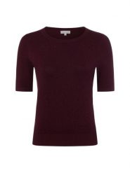 Marie Lund sweter z krótkim rękawem Kobiety wiskoza czerwony, XXL. Czerwone swetry damskie Marie Lund, xxl, bez wzorów, z dzianiny, bez kołnierzyka, bez ramiączek, krótkie, bez kaptura. Za 149.95 zł.