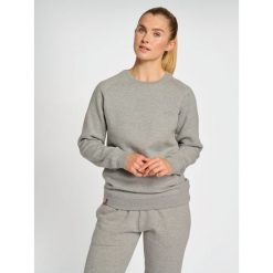 Bluza damska Hummel red Heavy. Szare bluzy damskie Hummel, na wiosnę, s, bez wzorów, z bawełny, bez kaptura. Za 189.45 zł.