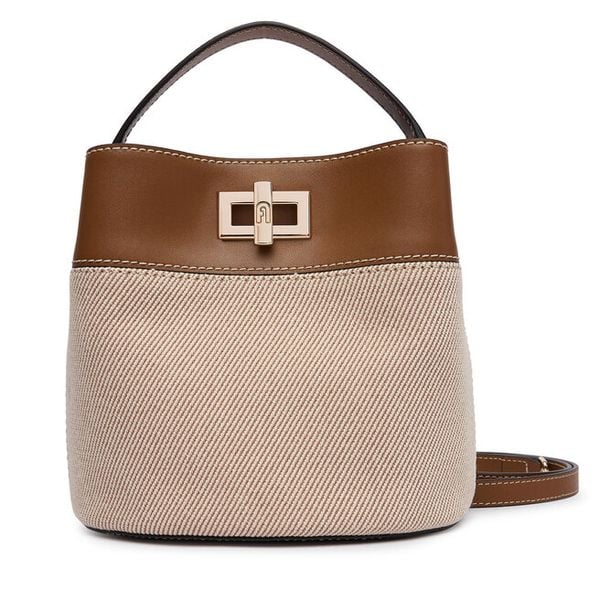 Torebka Furla. Brązowe torebki do ręki damskie Furla, bez wzorów, klasyczne, bez dodatków. Za 1,089.00 zł.