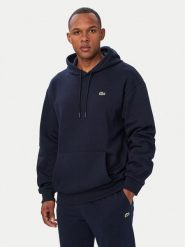 Lacoste Bluza SH8863 Granatowy Regular Fit. Niebieskie bluzy męskie Lacoste, m, bez wzorów, z bawełny, bez kaptura. Za 639.99 zł.